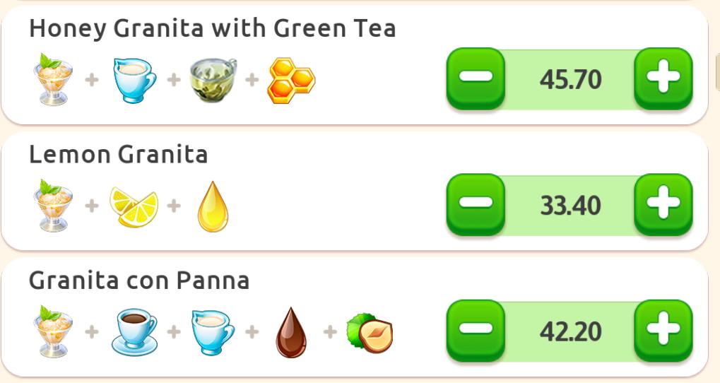Honey Granita With Green Tea My Cafe My Cafe new equipment and recipes - update 2022 - KNOWLEDGEBEAR