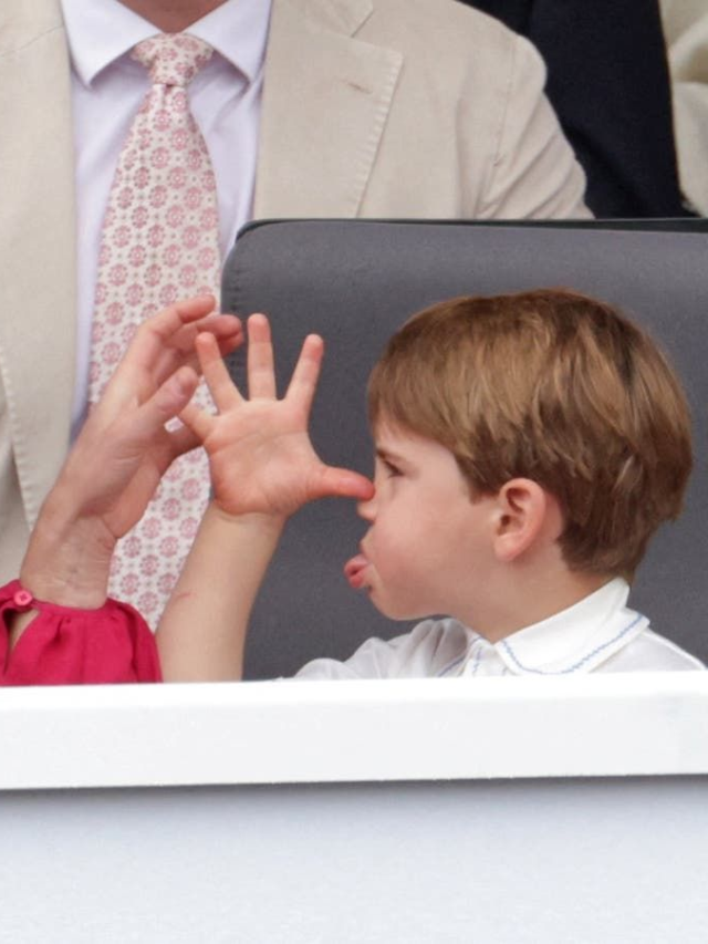 Prince Louis steals the show with funny faces
